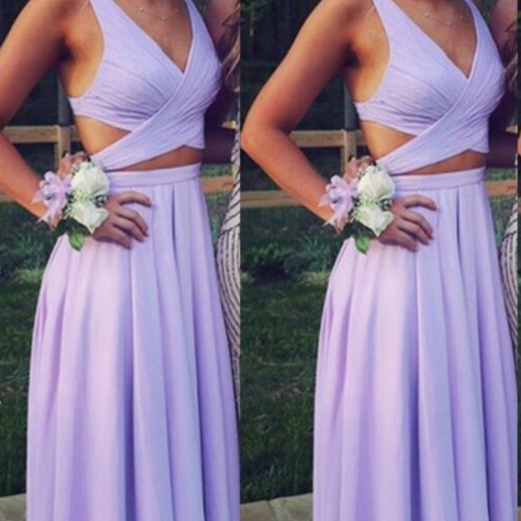 Lulus Dresses & Skirts - Light Purple Two Piece Dress CHIFFON LIGHT